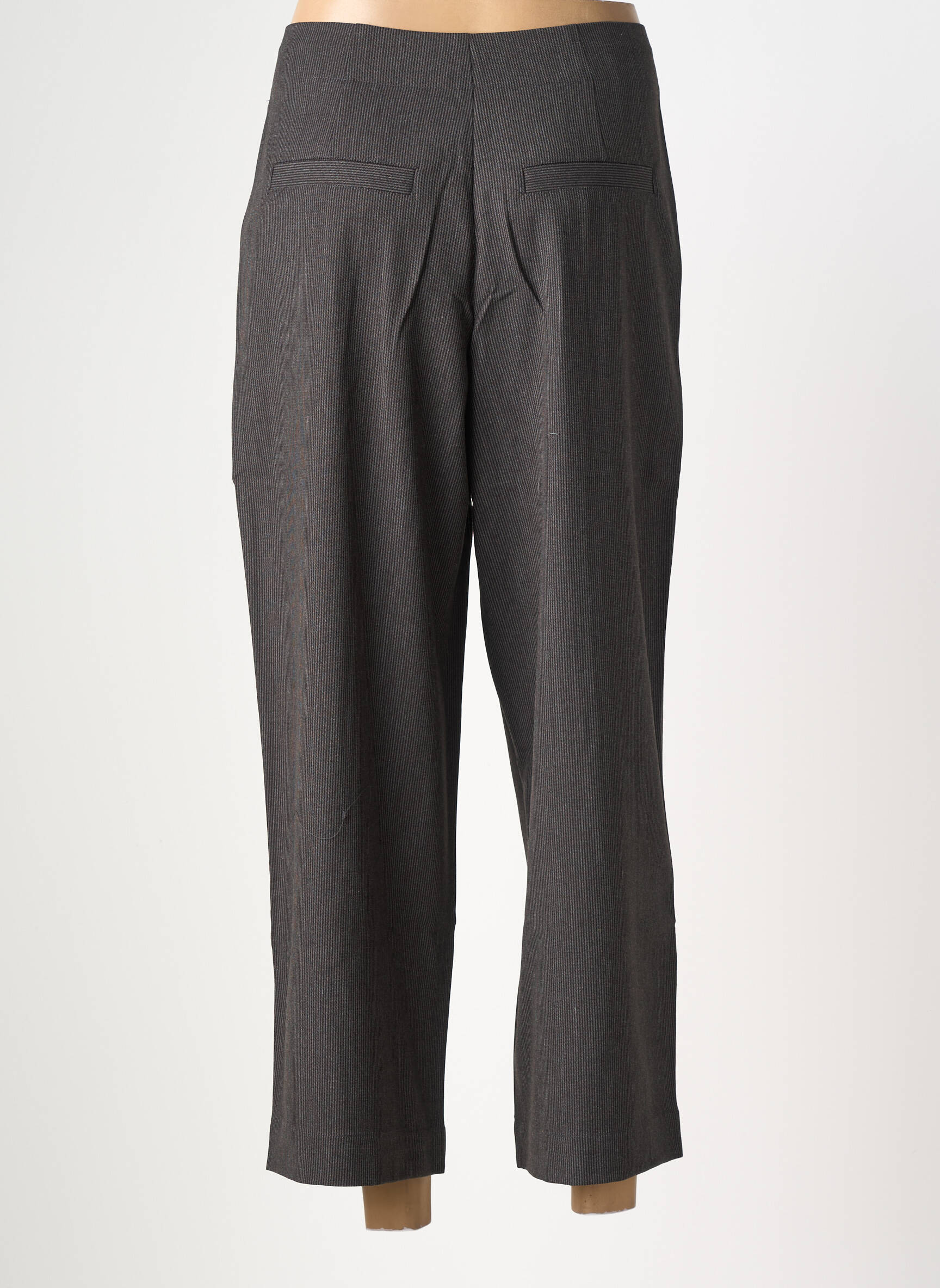Pantalon 7/8 taille haute taille haute marron YERSE femme