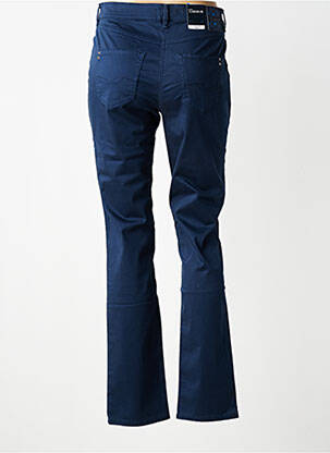 Pantalon slim tissage popeline taille normale bleu GARDEUR femme