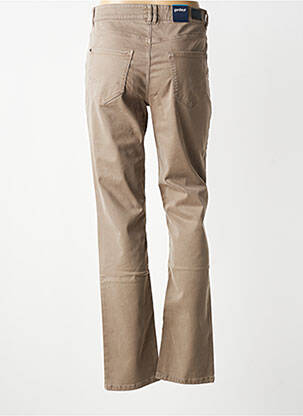 Pantalon slim tissage popeline taille normale marron GARDEUR femme