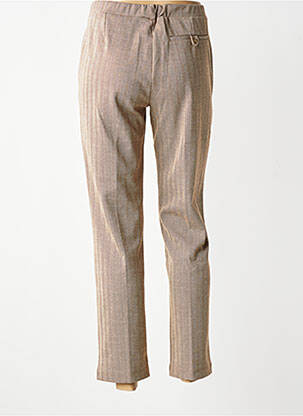 Pantalon 7/8 stretch taille normale marron YERSE femme