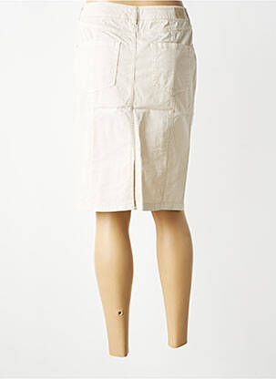 Jupe mi-longue taille normale beige GARDEUR femme