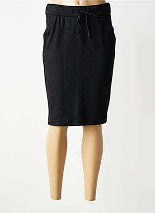 Jupe mi-longue stretch noir GARDEUR femme