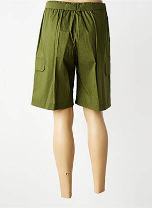 Bermuda taille élastique taille normale vert MARIA BELLENTANI femme