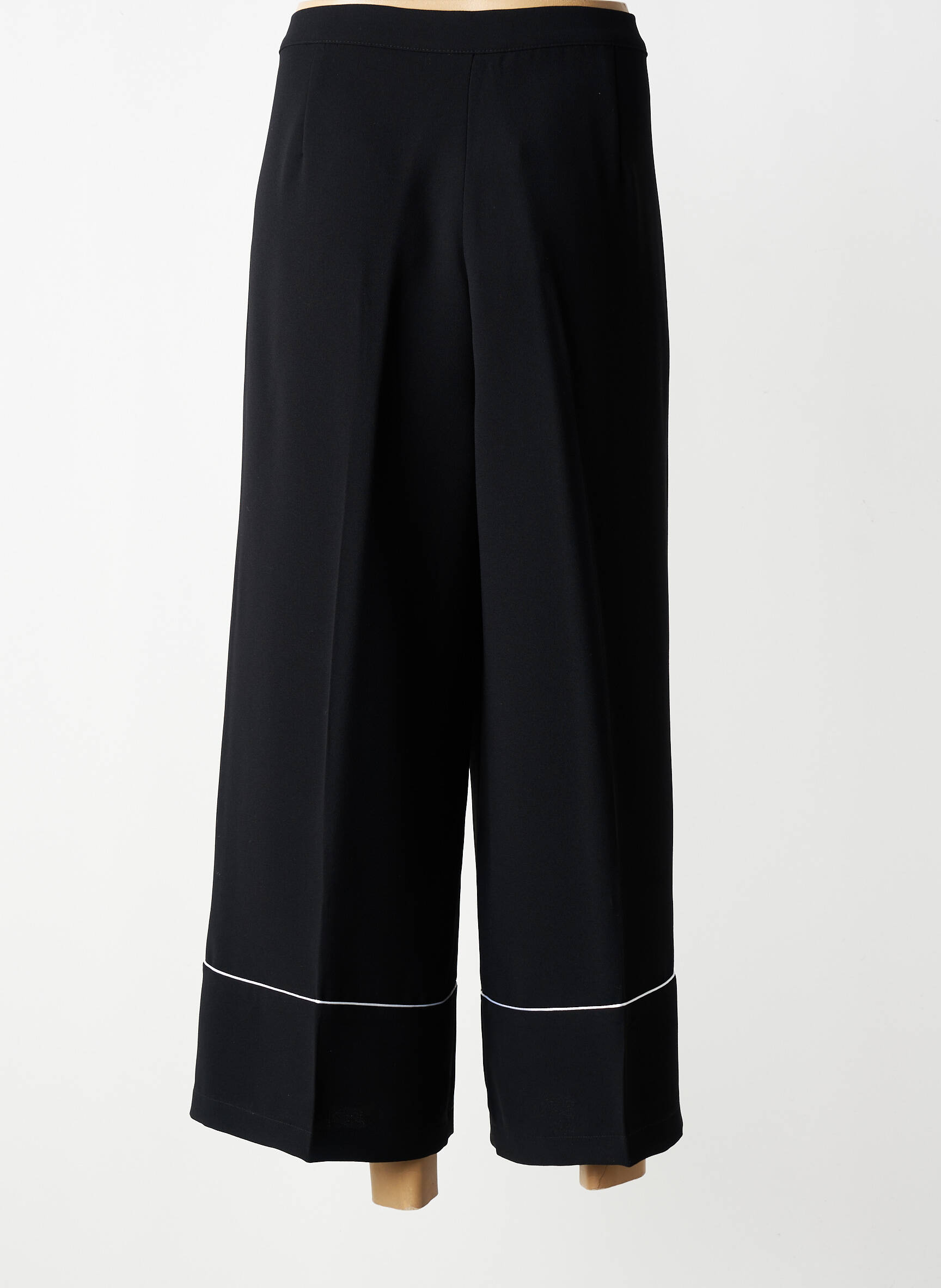 Pantalon 7/8 taille élastique taille normale noir DIANA GALLESI femme
