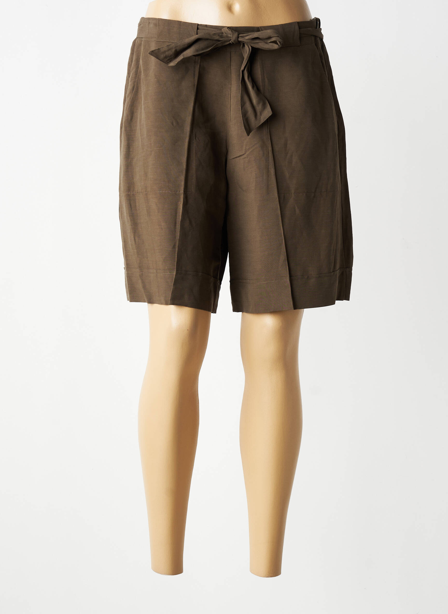 Short taille normale taille normale marron MARIA BELLENTANI femme