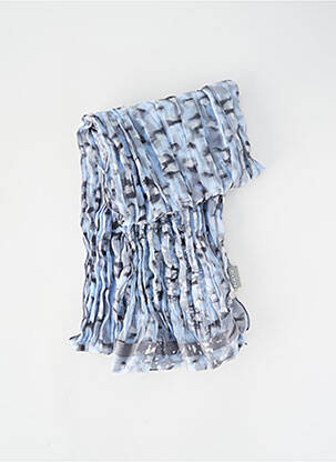 Foulard tissage popeline bleu RABE femme