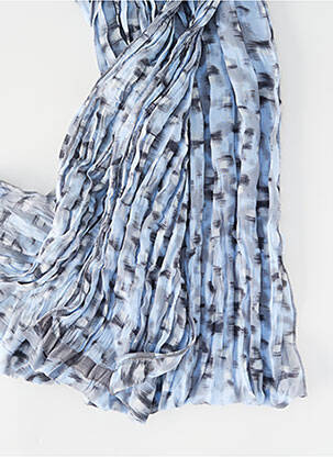 Foulard tissage popeline bleu RABE femme