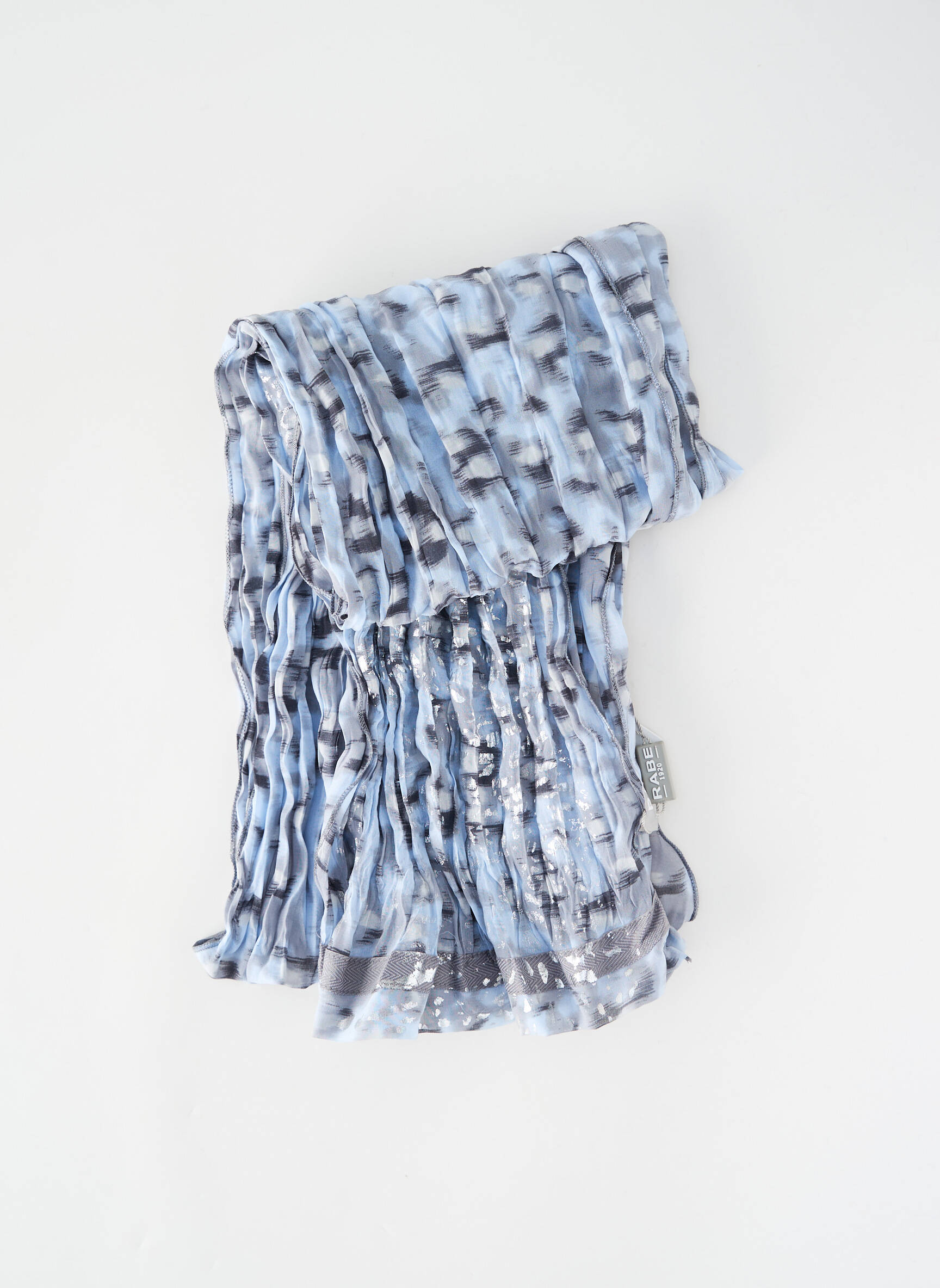Foulard tissage popeline bleu RABE femme