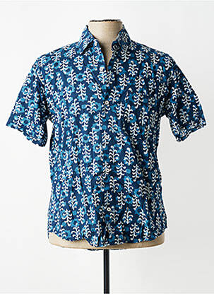 Chemise manches courtes poches bleu SINOE BY BAMBOO'S homme