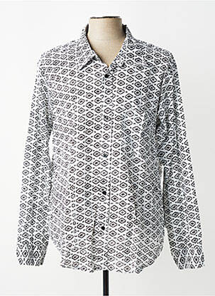Chemisier coupe cintrée manches longues noir BAMBOO'S femme