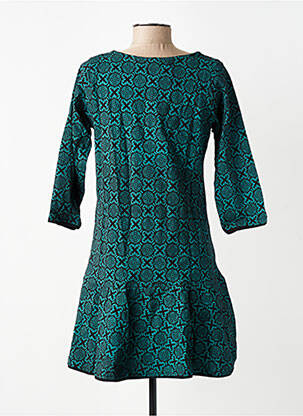 Robe courte manches 3/4 manches 3/4 noir BAMBOO'S femme