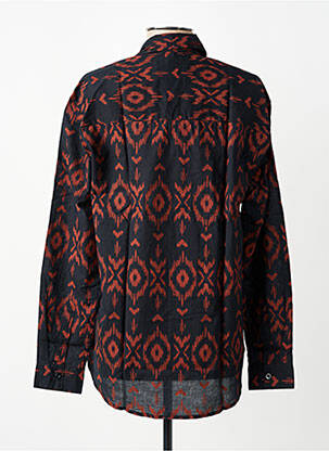 Chemisier coupe cintrée manches longues noir SINOE BY BAMBOO'S femme