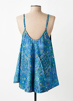Top manches bretelles ajustables fines bretelles bleu SINOE BY BAMBOO'S femme