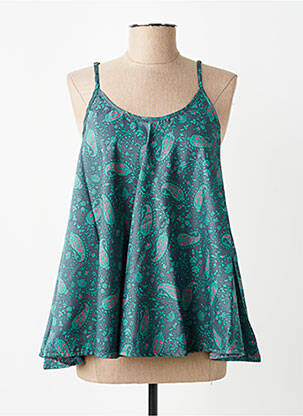 Top manches bretelles ajustables fines bretelles vert SINOE BY BAMBOO'S femme
