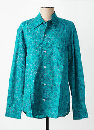 Chemisier imprimé fleurs manches longues vert SINOE BY BAMBOO'S femme