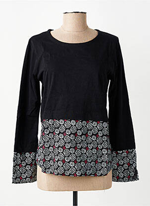 T-shirt manches longues manches longues noir BAMBOO'S femme