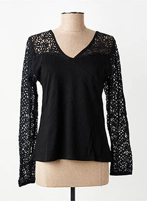 Top stretch manches longues noir BAMBOO'S femme