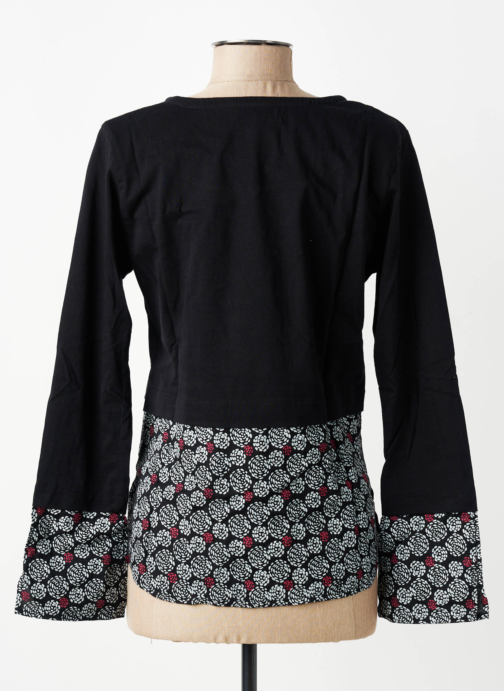T-shirt manches longues manches longues noir BAMBOO'S femme