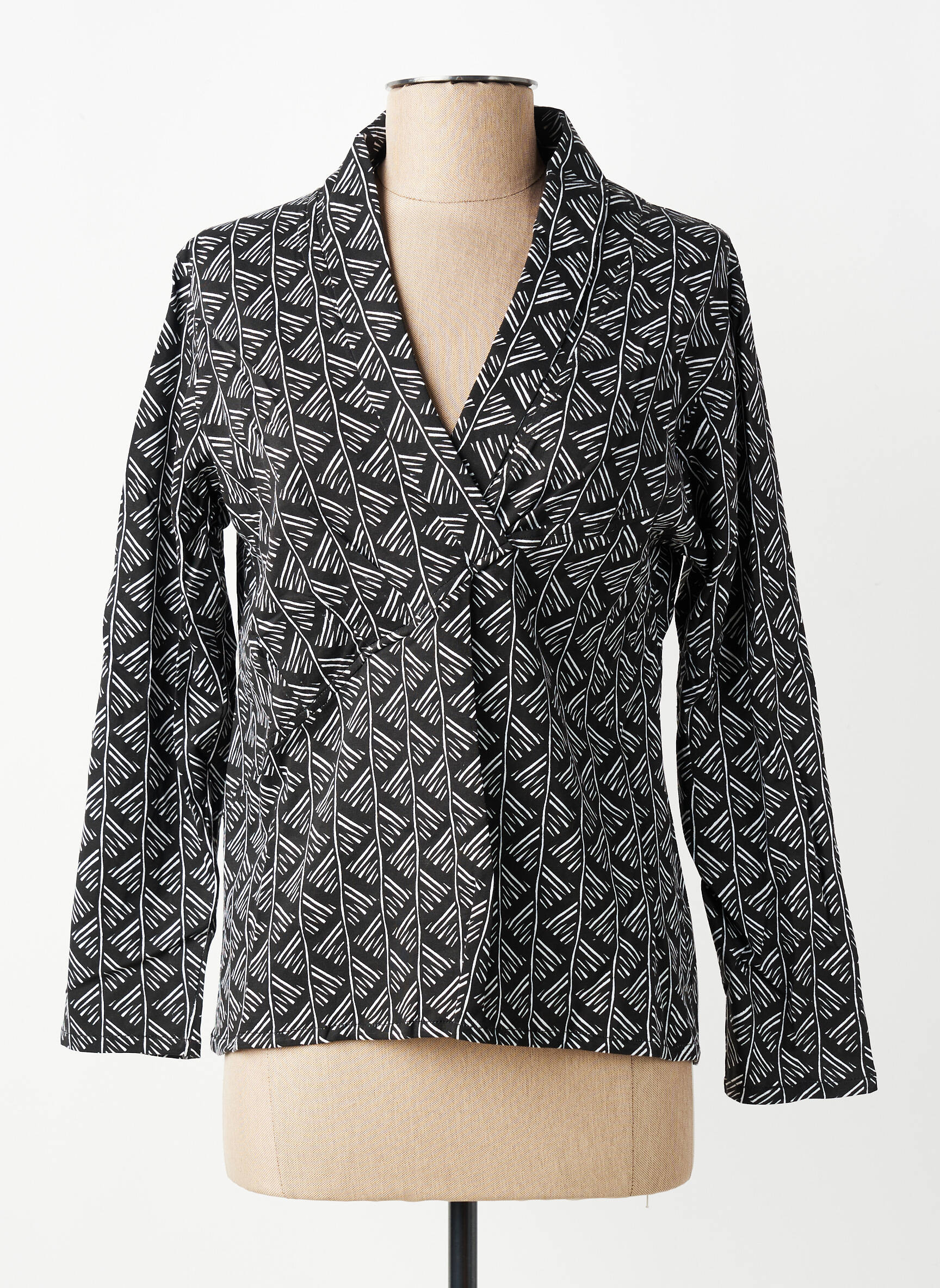 Top stretch manches longues noir BAMBOO'S femme