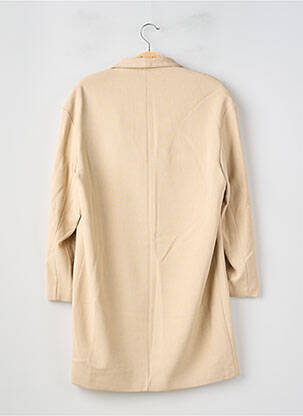 Manteau long coupe droite sans capuche beige MANGO femme