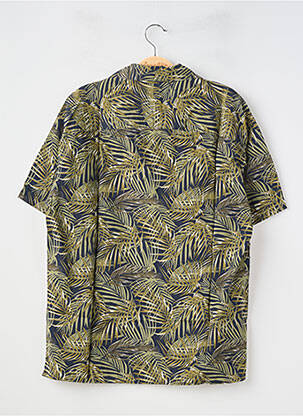 Chemise manches courtes col tailleur vert JACK & JONES homme