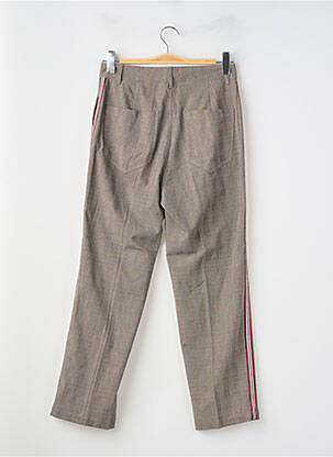 Pantalon chino broderie galons latéraux taille normale marron ESSENTIEL ANTWERP femme