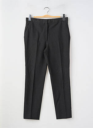 Pantalon chino fermeture zippée sous rabat avec crochet taille normale noir BY MALENE BIRGER femme