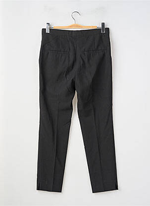 Pantalon chino fermeture zippée sous rabat avec crochet taille normale noir BY MALENE BIRGER femme