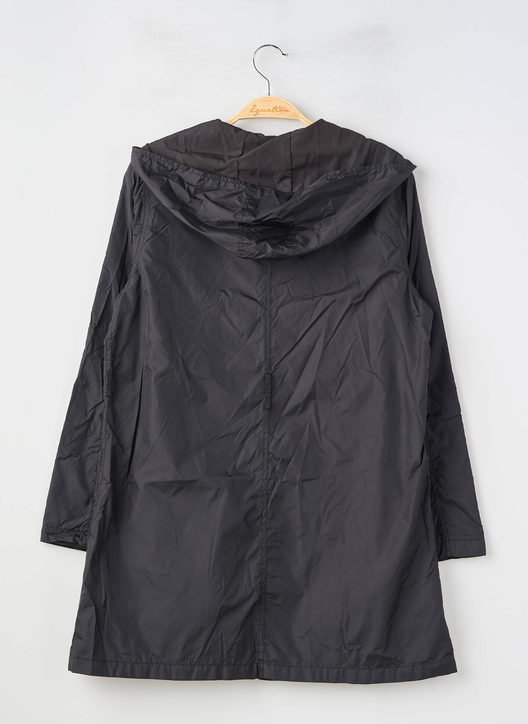 Imperméable poches a capuche noir MONOPRIX femme