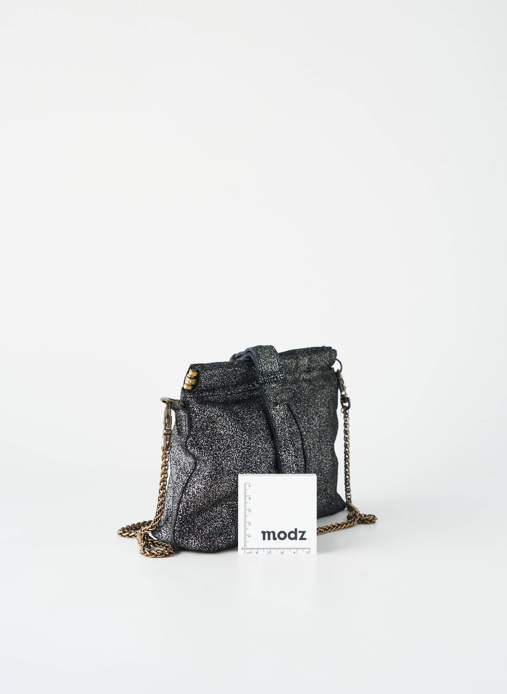 Sac multipoches forme rectangulaire argent PIECES femme