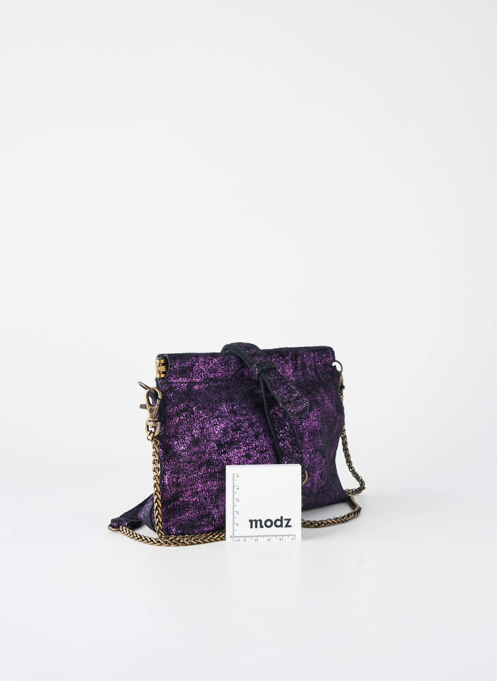 Sac multipoches forme rectangulaire violet PIECES femme