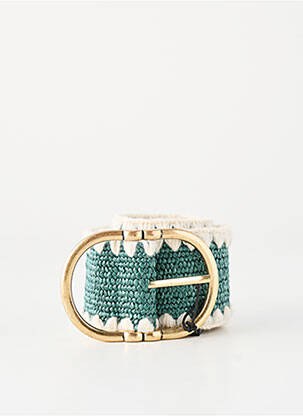 Ceinture coutures renforcées vert PIECES femme