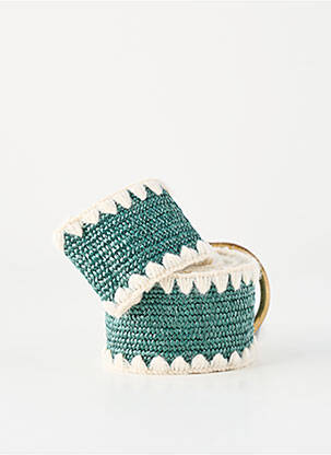 Ceinture coutures renforcées vert PIECES femme