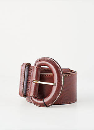 Ceinture coutures renforcées marron PIECES femme