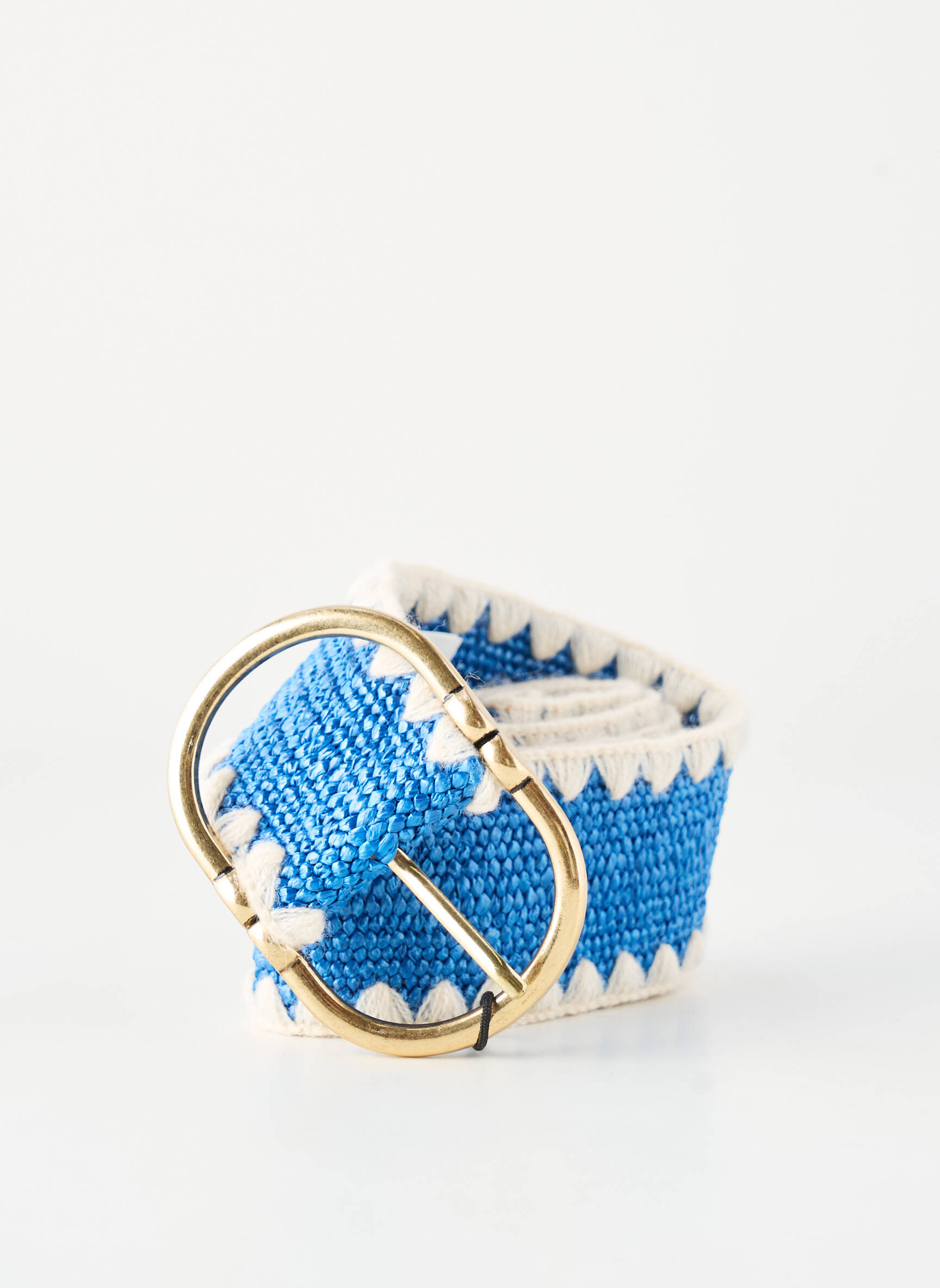 Ceinture coutures renforcées bleu PIECES femme