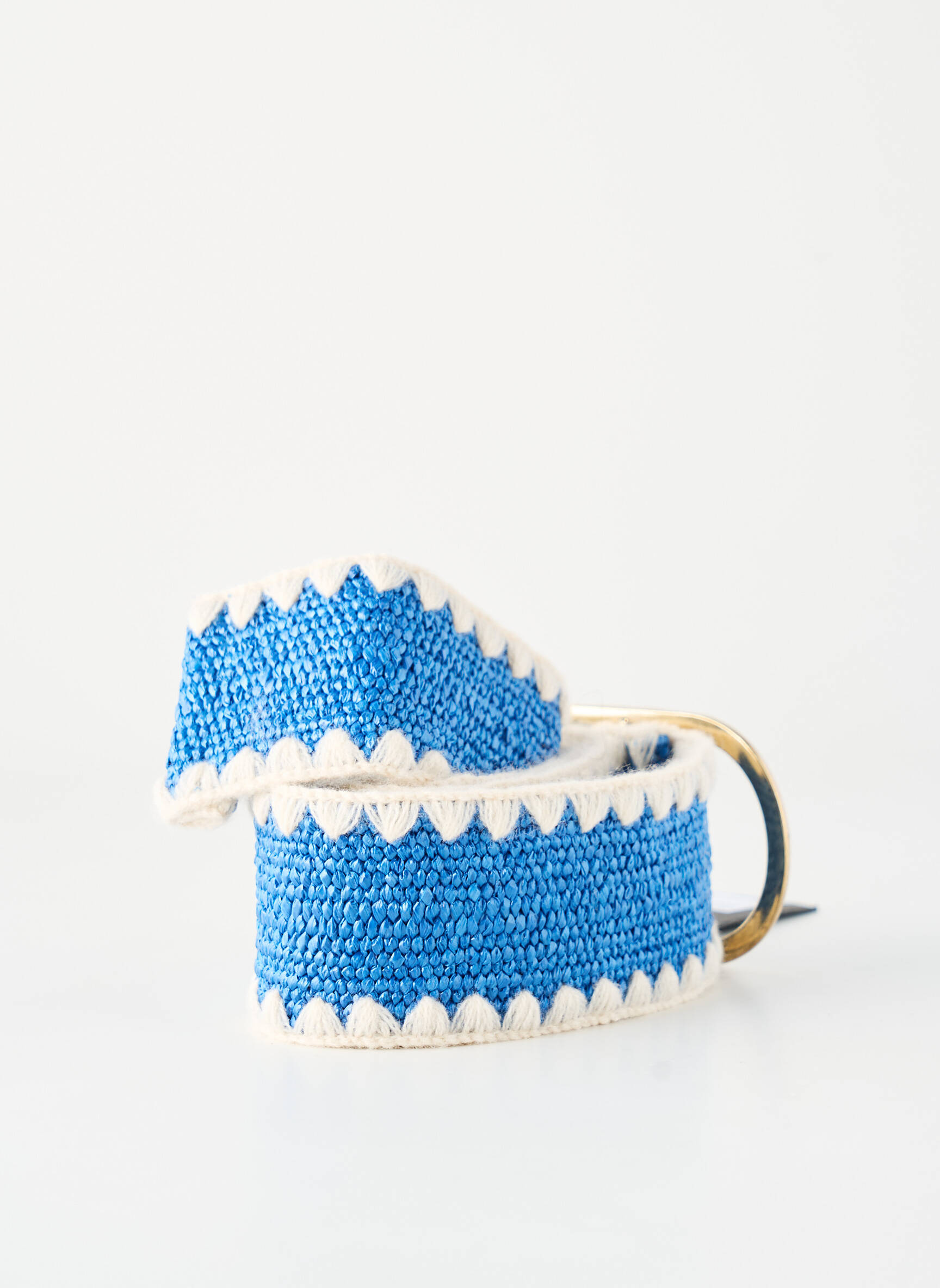Ceinture coutures renforcées bleu PIECES femme