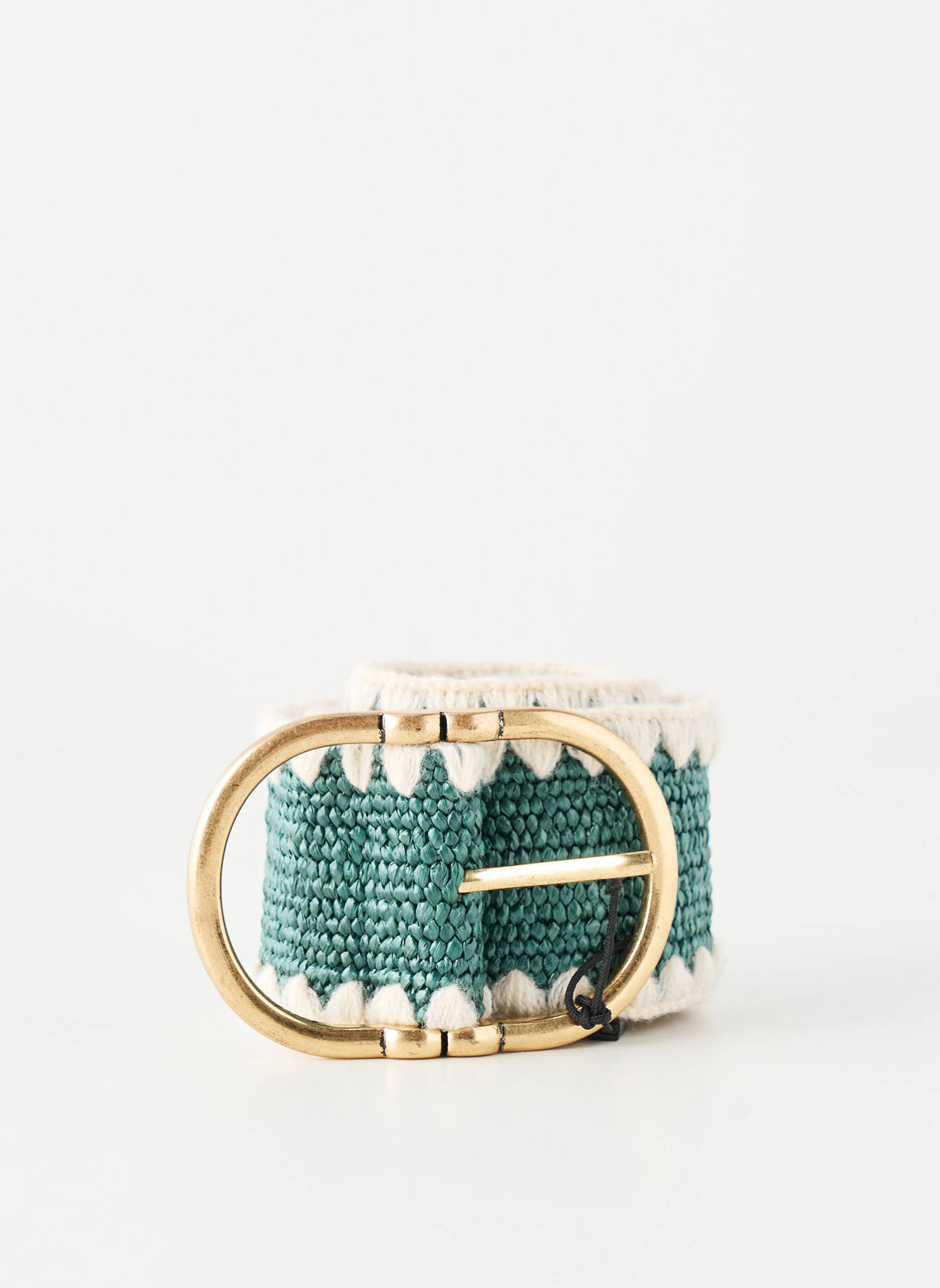 Ceinture coutures renforcées vert PIECES femme
