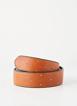 Ceinture coutures renforcées marron PIECES femme