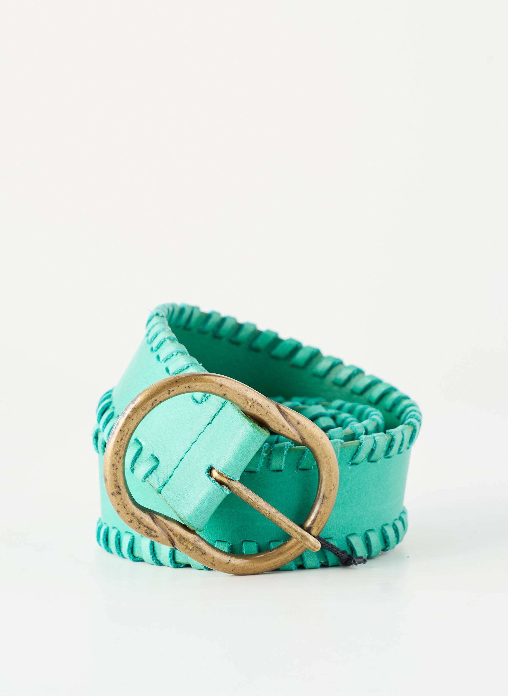 Ceinture coutures renforcées vert PIECES femme