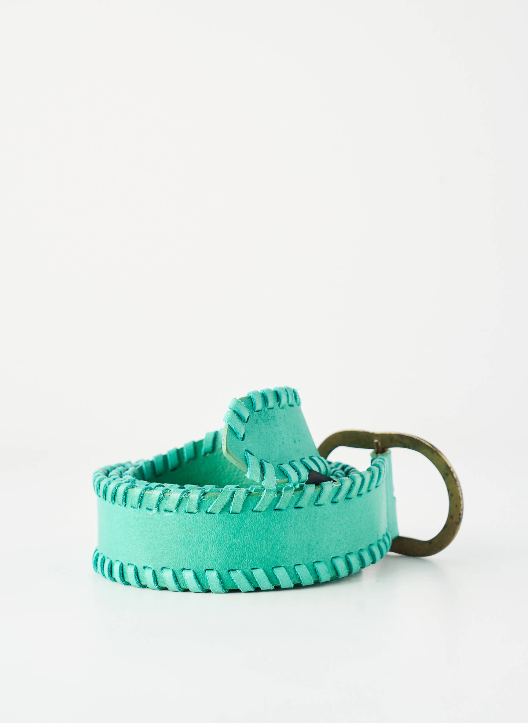 Ceinture coutures renforcées vert PIECES femme