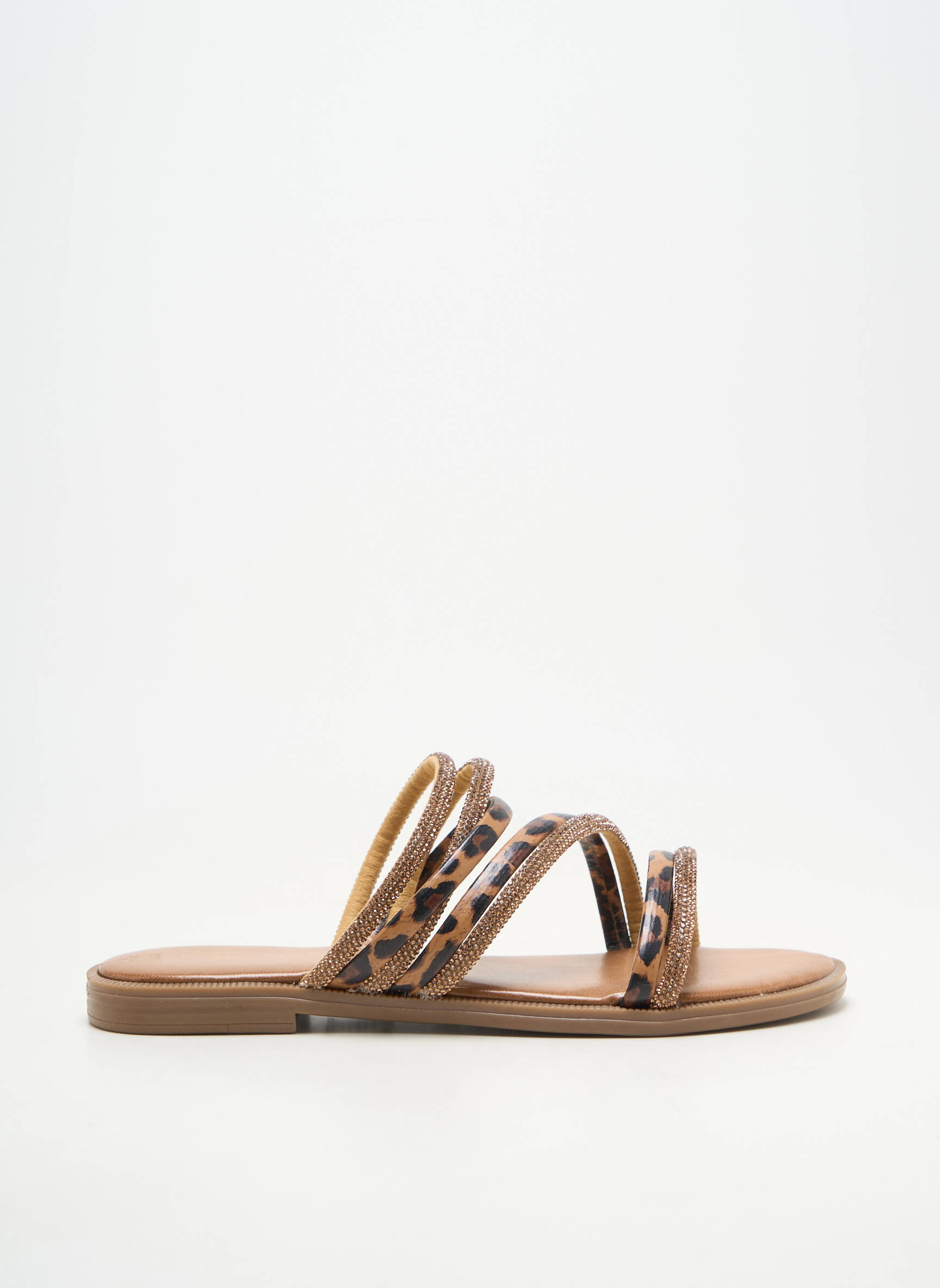 Mules/sabots bout ouvert talon plat jusqu'à 3cm marron MARCO TOZZI femme