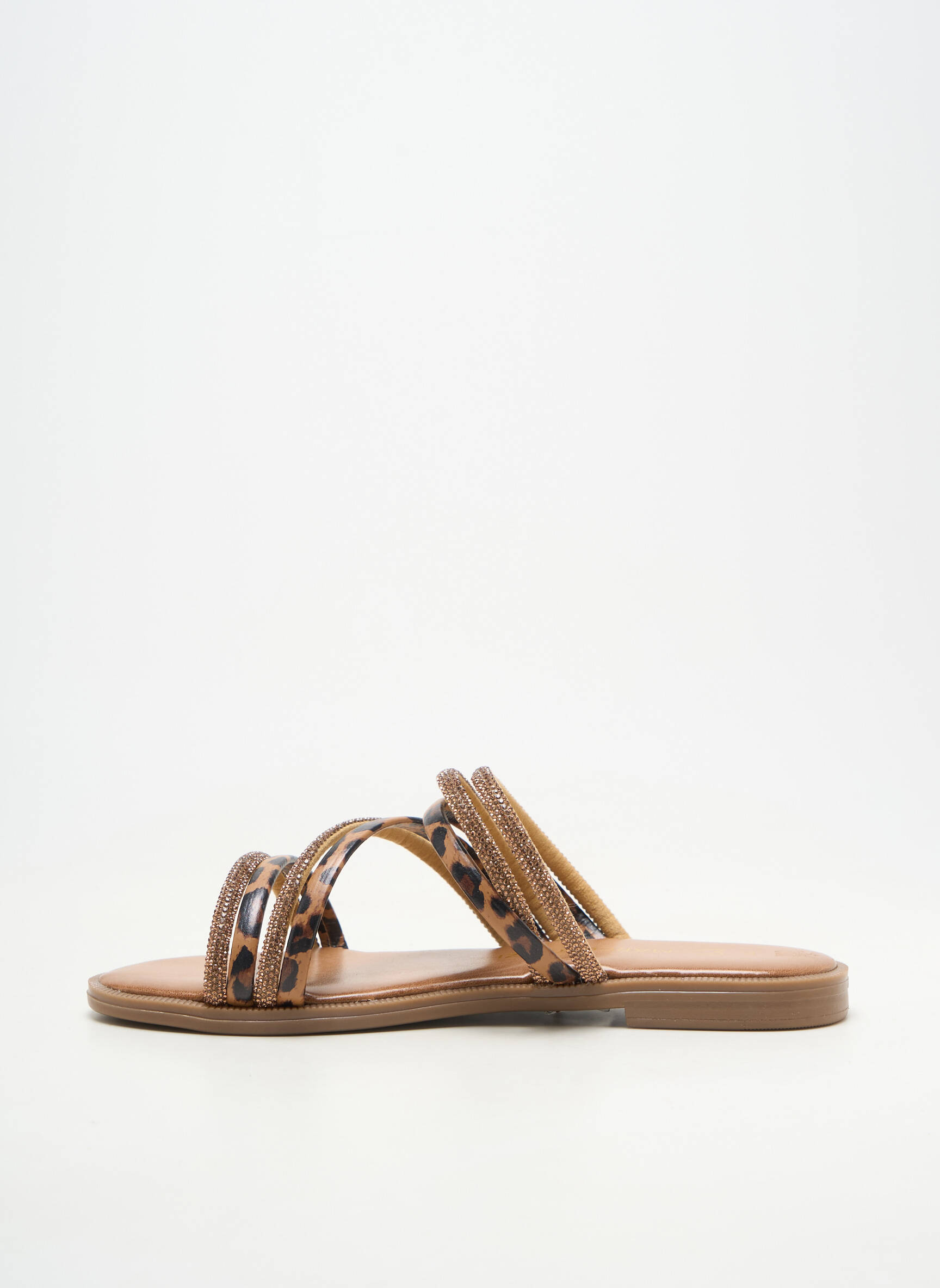 Mules/sabots bout ouvert talon plat jusqu'à 3cm marron MARCO TOZZI femme