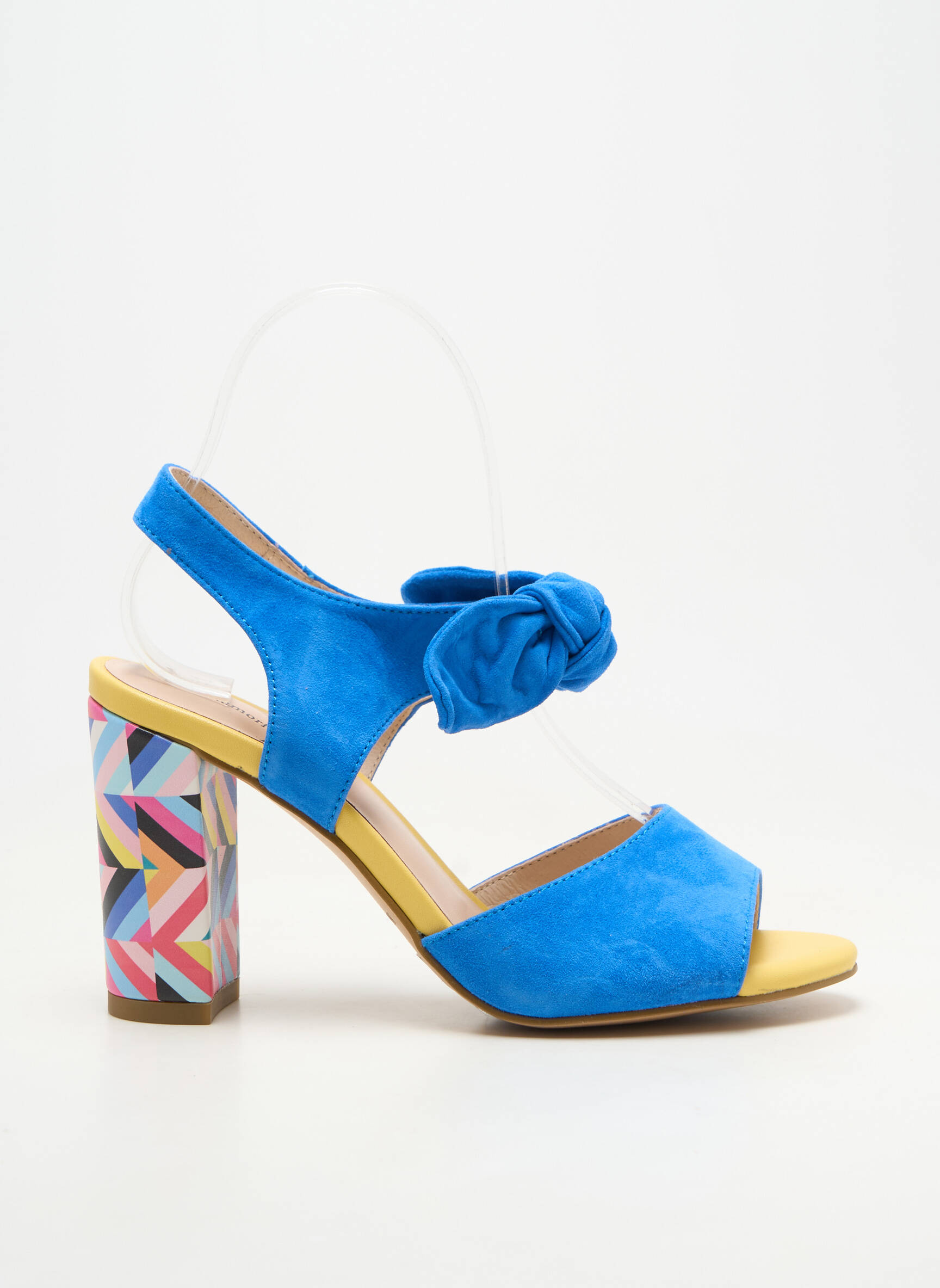 Sandales/nu pieds bout ouvert talon de 7 à 9cm bleu METAMORF'OSE femme
