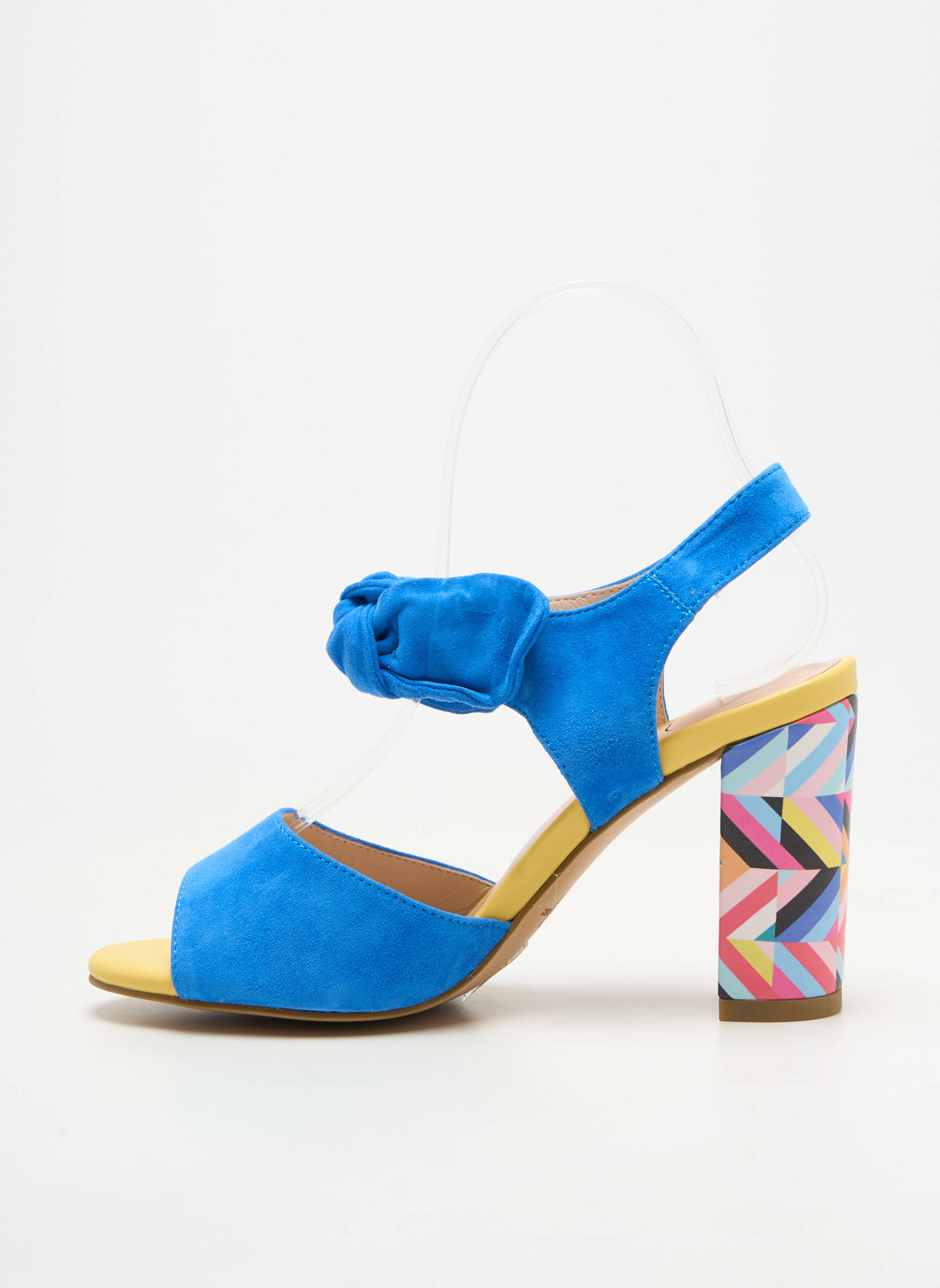 Sandales/nu pieds bout ouvert talon de 7 à 9cm bleu METAMORF'OSE femme
