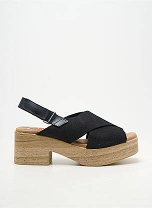 Sandales/nu pieds bout ouvert talon de 4 à 6cm noir PORRONET femme