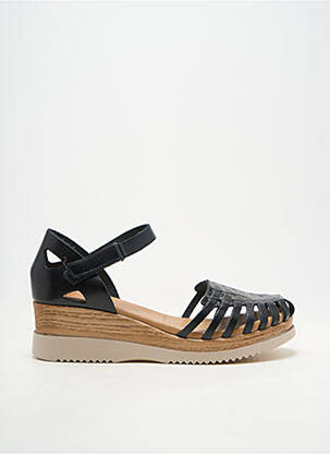 Sandales/nu pieds matière lisse talon de 4 à 6cm noir PORRONET femme