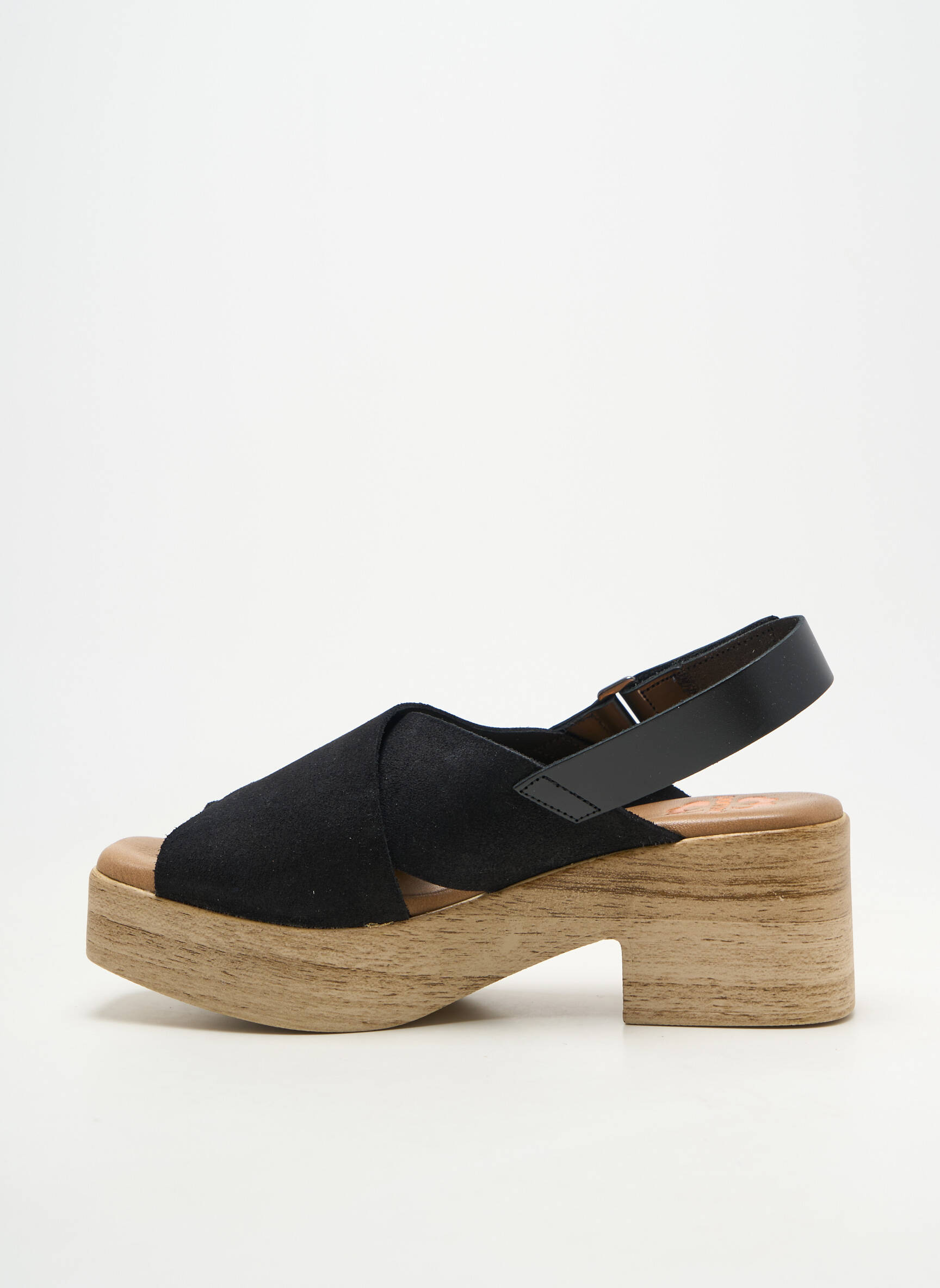Sandales/nu pieds bout ouvert talon de 4 à 6cm noir PORRONET femme