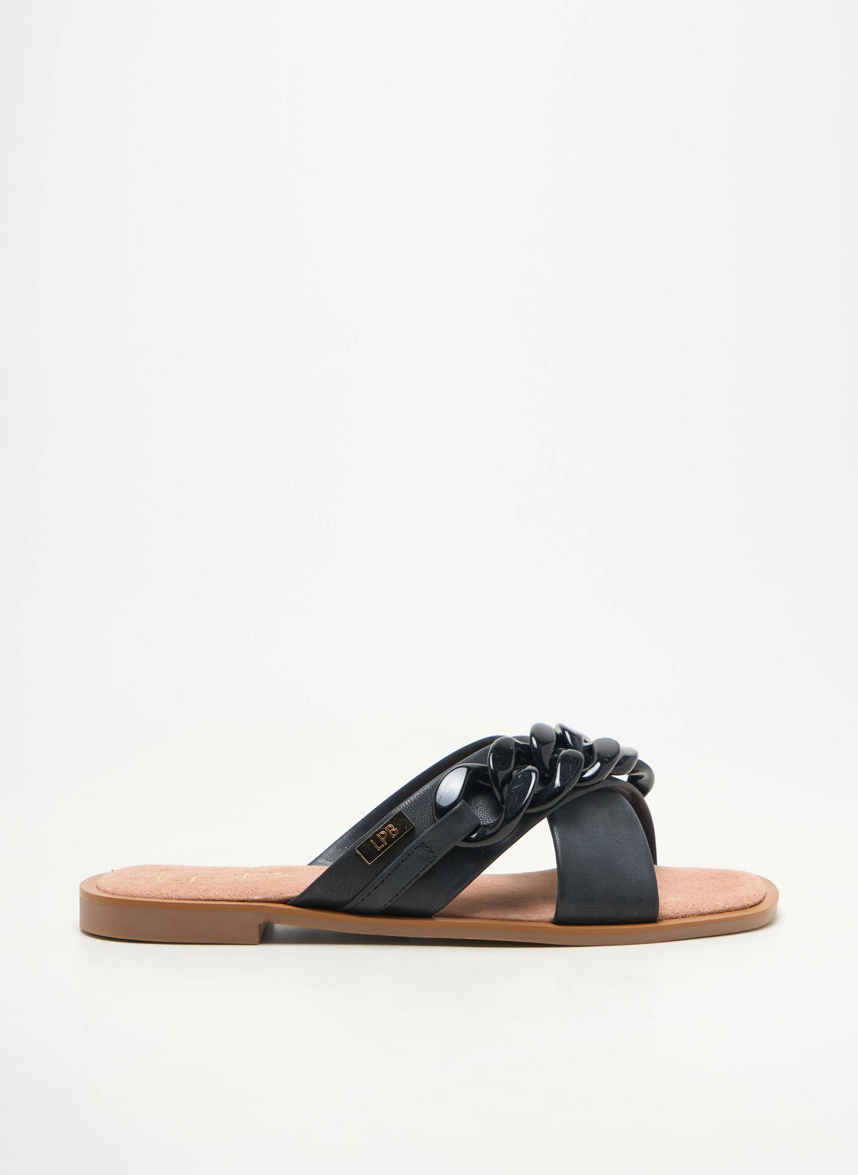 Mules/sabots matière lisse talon plat jusqu'à 3cm noir LPB LES PETITES BOMBES  femme