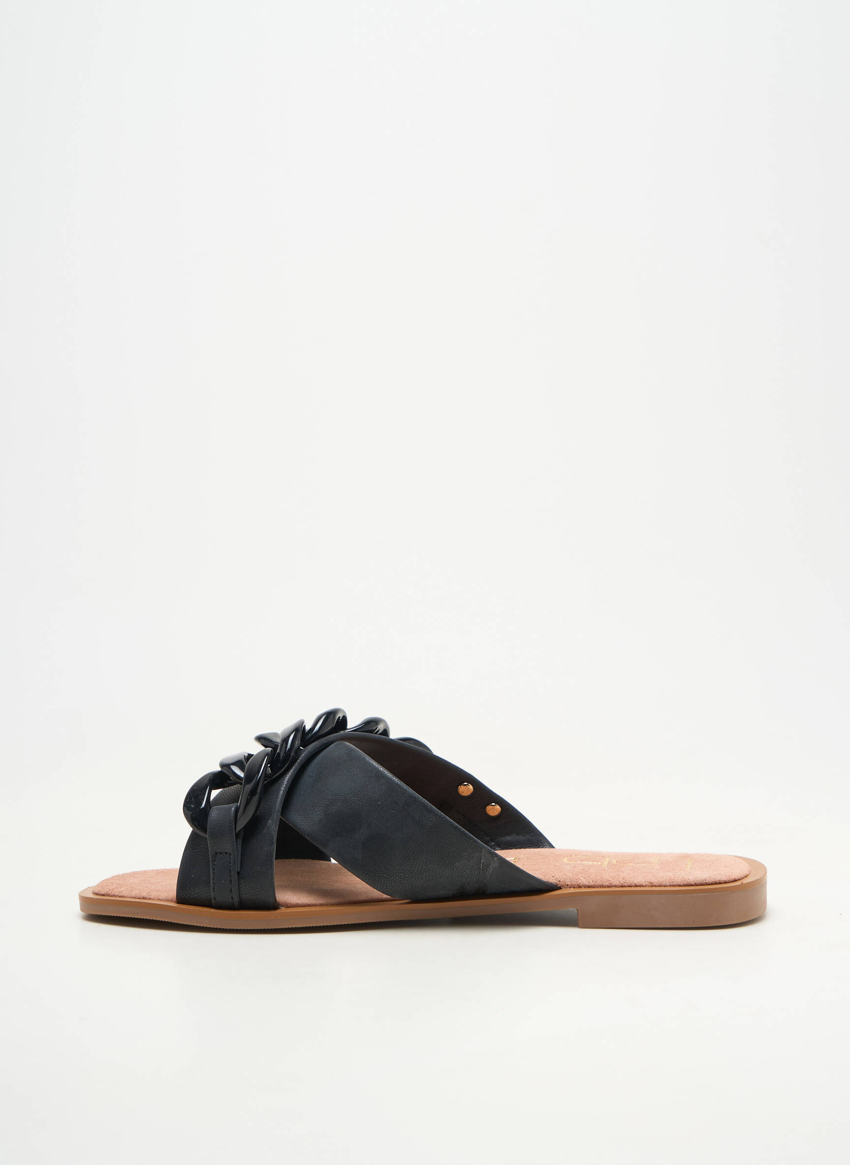 Mules/sabots matière lisse talon plat jusqu'à 3cm noir LPB LES PETITES BOMBES  femme