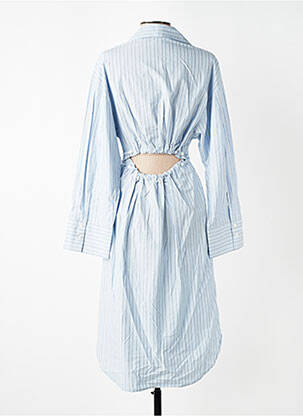 Robe mi-longue manches longues manches longues bleu SAMSOE & SAMSOE femme